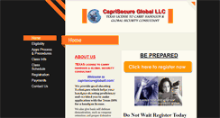Desktop Screenshot of caprisecuregloballlc.com