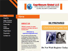 Tablet Screenshot of caprisecuregloballlc.com